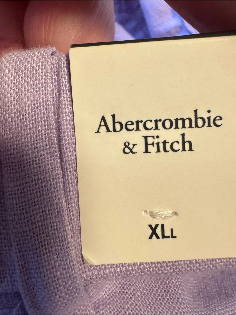 Abercrombie & Fitch Lavender Wide-Leg Pleated Pants - Picture 6 of 9